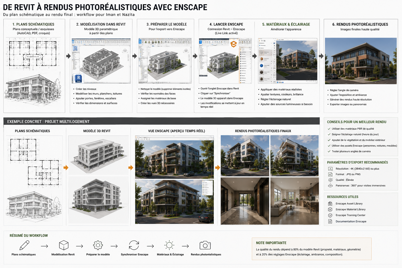 From Revit to photorealistic Enscape renderings